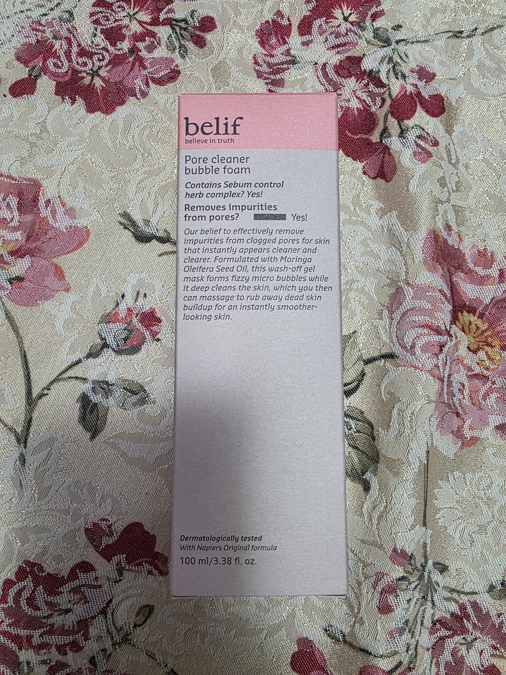 belif Pore Cleaner Bubble Foam - Pink Exfoliant